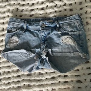 Hollister Jean Shorts with Lace